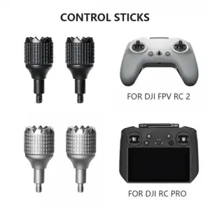 Джойстики Aluminum SK для пульта DJI RC Pro / FPV RC 2 Silver (2шт) (1005005214320450RCPROS) UA