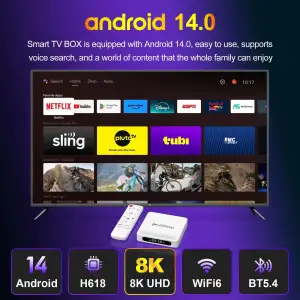 TV приставка H96 Max H618 Plus 4/32GB UA
