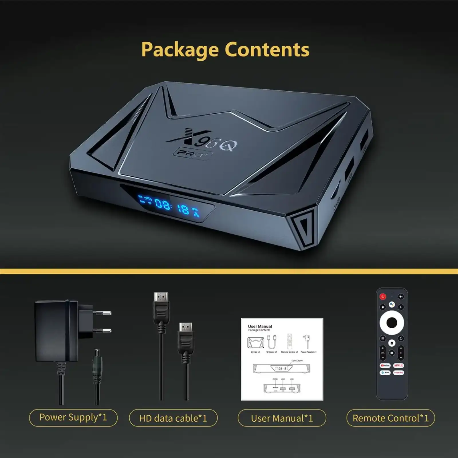 Медіаплеєр X96Q Pro Plus 4/32 UA