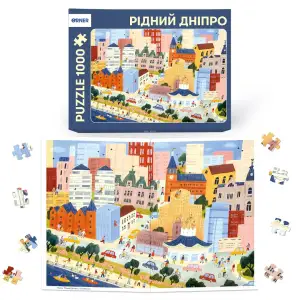 Пазл Orner Рідний Дніпро 1000 елементів UA