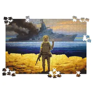 Пазл UkrainianPuzzles Русский военный корабль...Всё UA