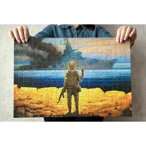 Пазл UkrainianPuzzles Рускій воєнний корабль...Всьо UA