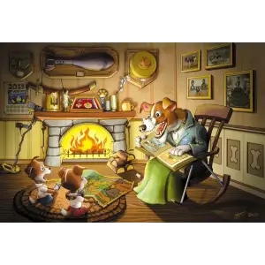 Пазл UkrainianPuzzles Пес Патрон на пенсії UA