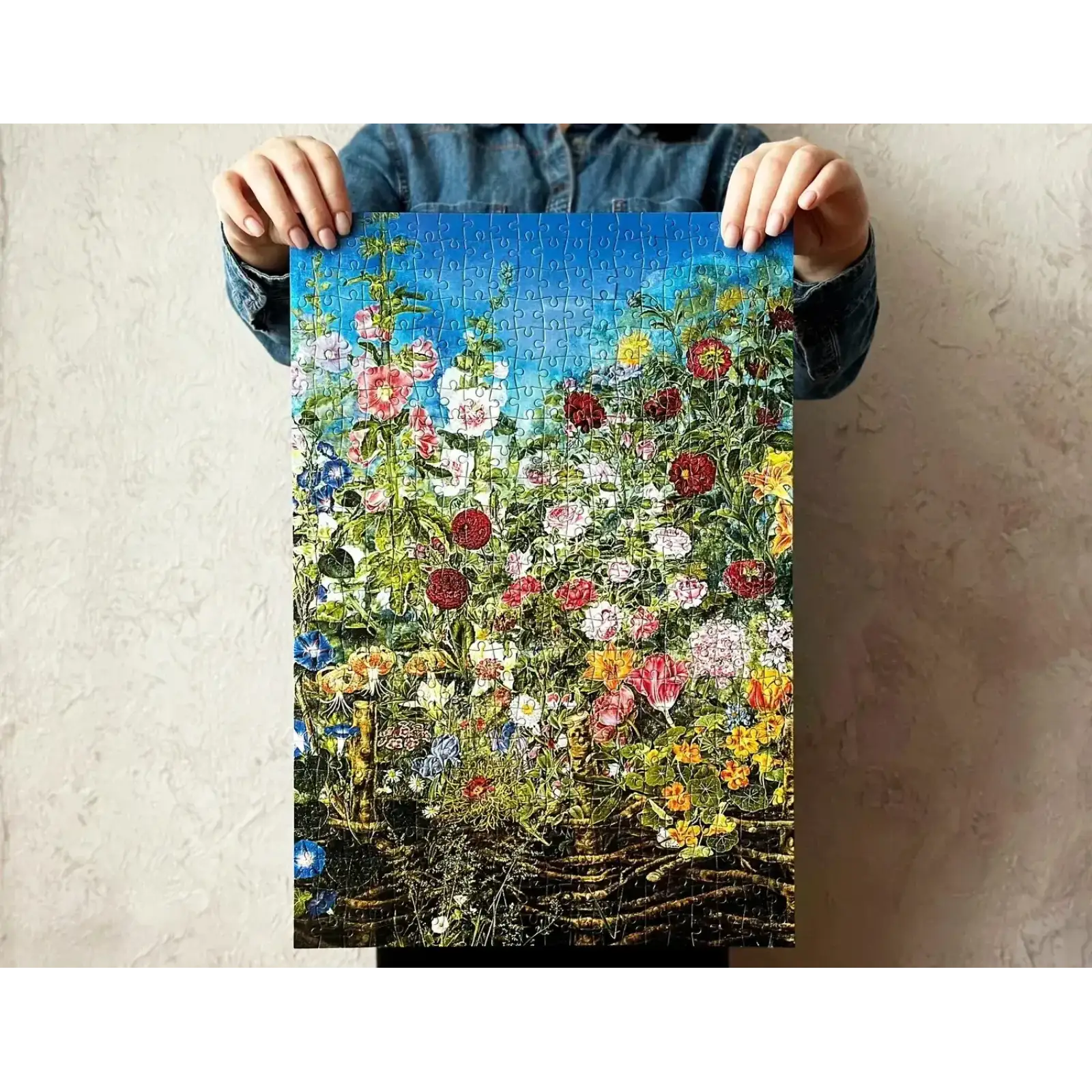 Пазл UkrainianPuzzles Квіти за тином. Катерина Білокур UA