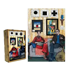 Пазл дерев`яний UkrainianPuzzles В гостях у Малевича UA