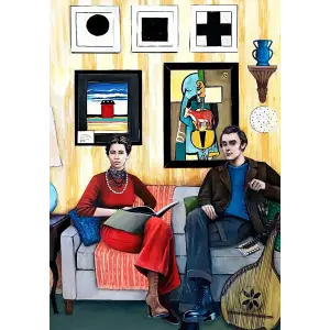 Пазл дерев`яний UkrainianPuzzles В гостях у Малевича UA