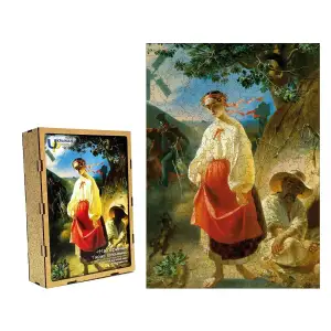 Пазл дерев`яний UkrainianPuzzles Катерина. Тарас Шевченко UA
