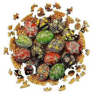 Пазл дерев`яний UkrainianPuzzles Писанки UA
