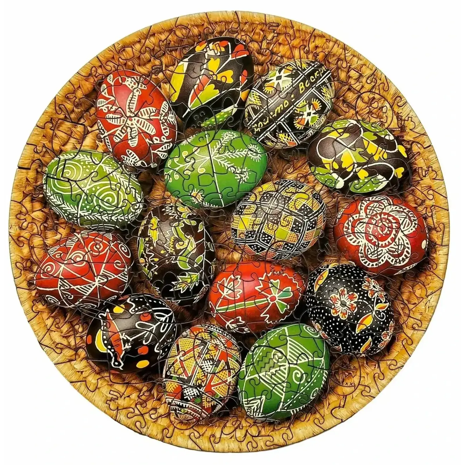 Пазл дерев`яний UkrainianPuzzles Писанки UA