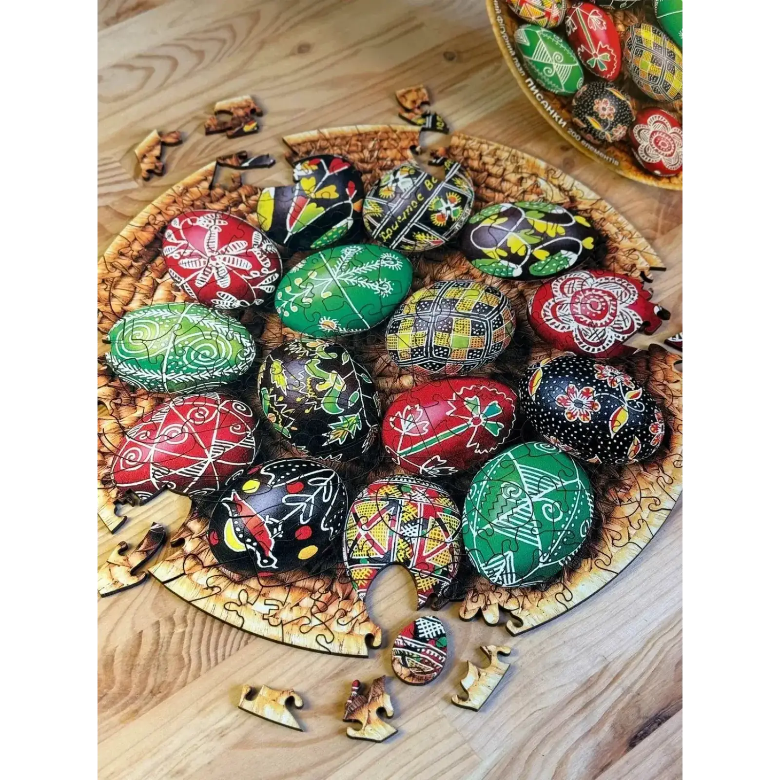 Пазл дерев`яний UkrainianPuzzles Писанки UA