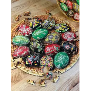 Пазл дерев`яний UkrainianPuzzles Писанки UA
