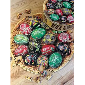 Пазл дерев`яний UkrainianPuzzles Писанки UA