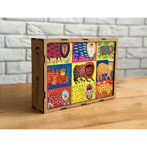 Пазл дерев`яний UkrainianPuzzles Звірі Примаченко UA