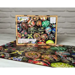 Пазл дерев`яний UkrainianPuzzles Мистецтво писанкарства Віри Манько UA
