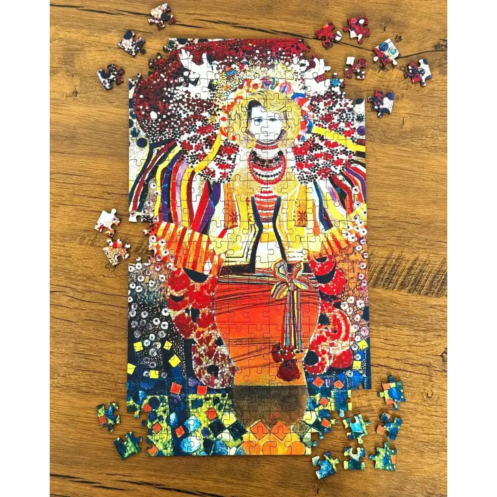 Пазл дерев`яний UkrainianPuzzles А ми ж тую червону калину, тай підіймемо. Портрет Алли Горської UA