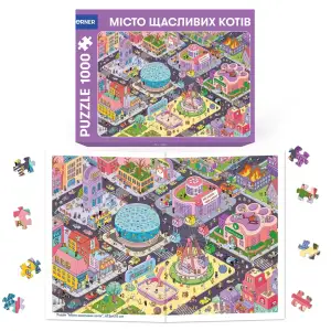 Пазл Orner Місто щасливих котів 1000 елементів UA