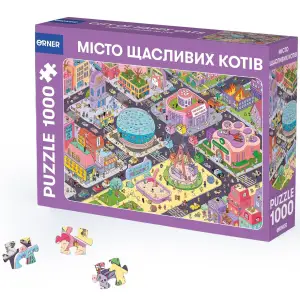 Пазл Orner Місто щасливих котів 1000 елементів UA