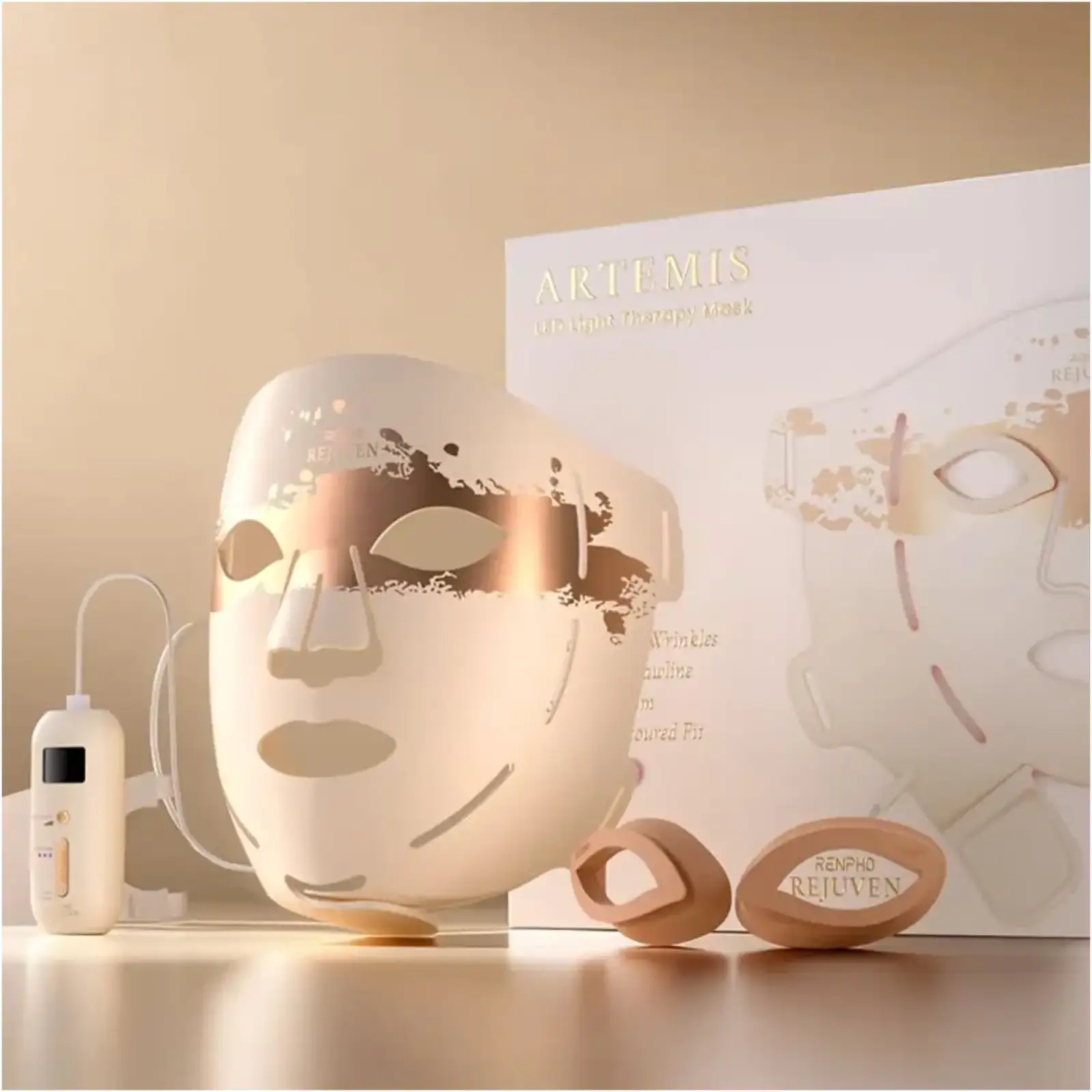 Светодиодная маска RENPHO Artemis LED Light Therapy Mask (E100B-1-PK) UA
