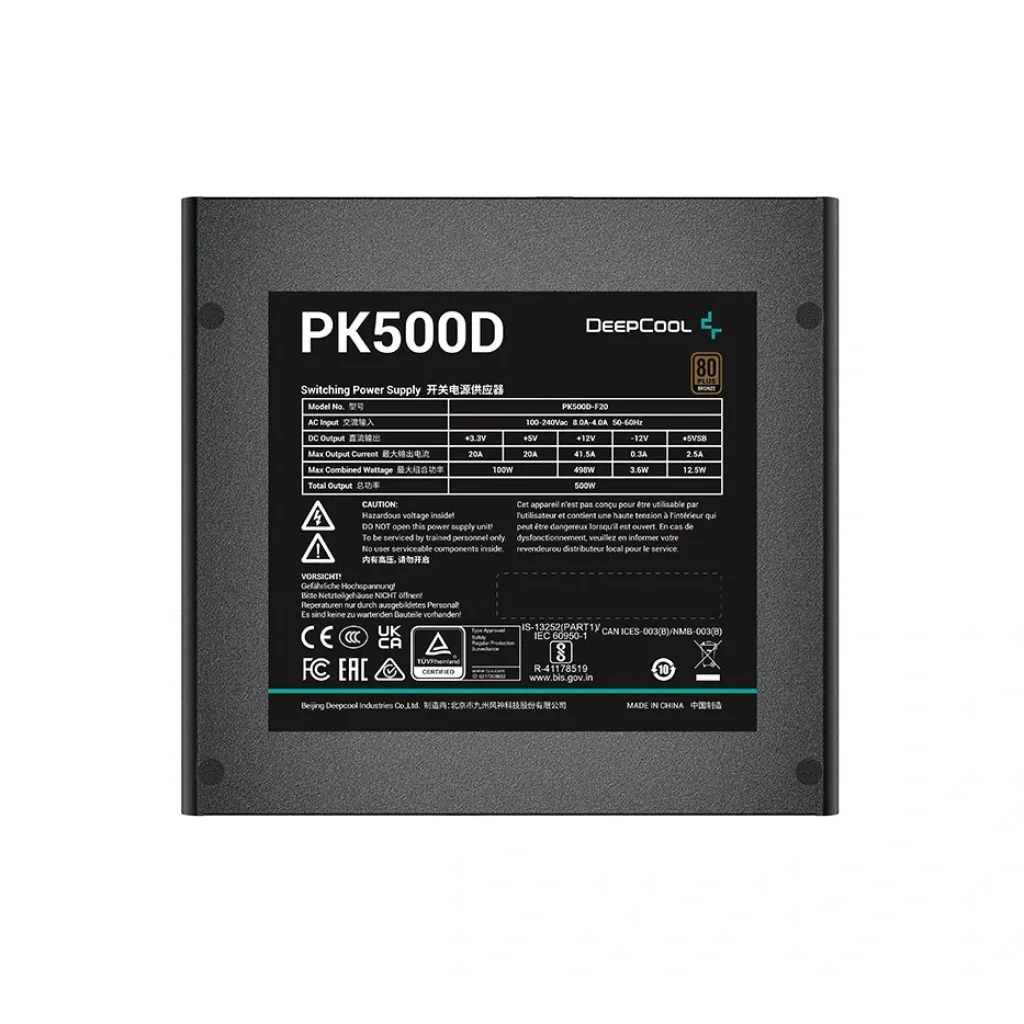 Блок питания DeepCool PK500D (R-PK500D-FA0B-EU) 500W UA