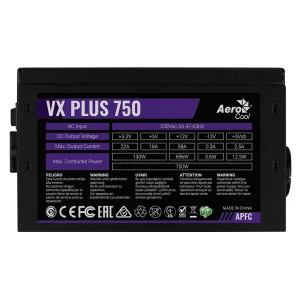 Блок живлення AeroCool VX Plus 750 (ACPN-VS75AEY.11) 750W UA