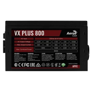 Блок живлення AeroCool VX Plus 800 (ACPN-VS80AEY.11) 800W UA