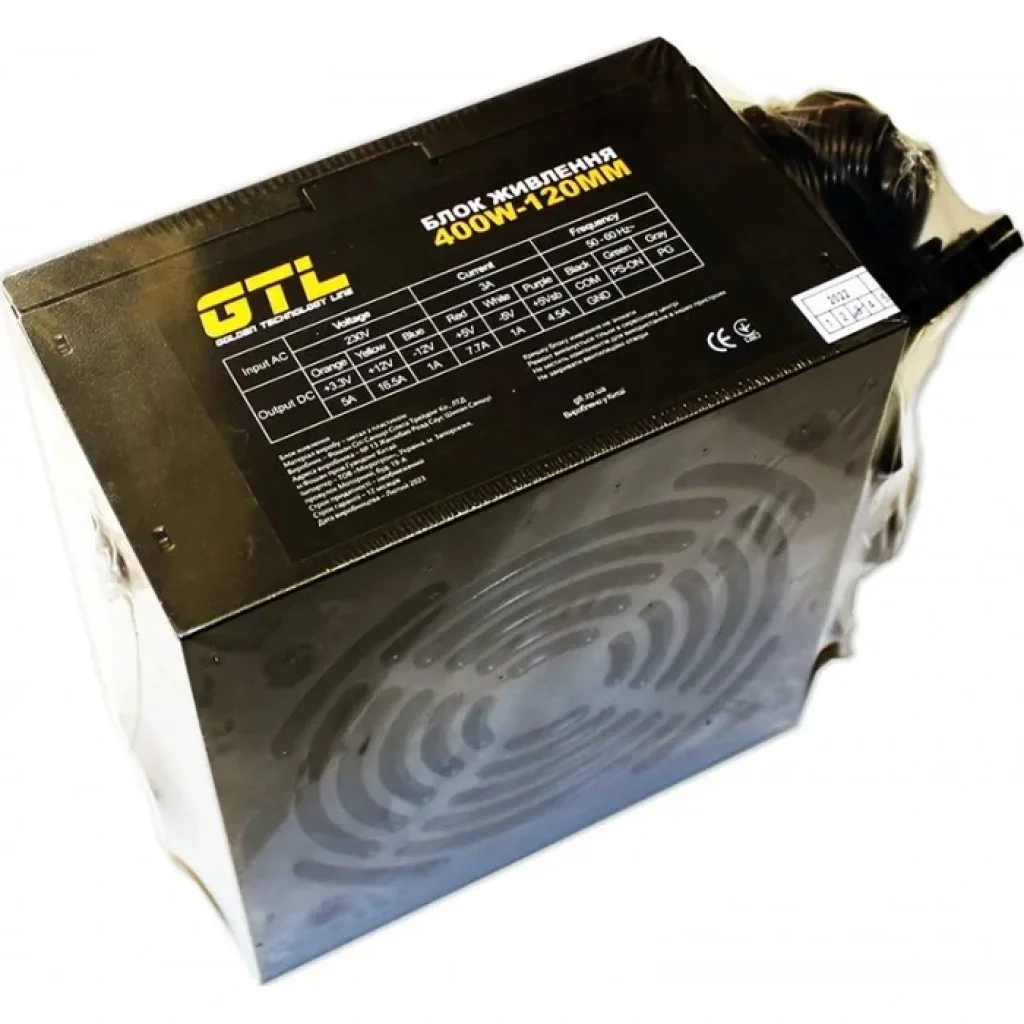 Блок живлення GTL (GTL-400-120) 400W 120mm UA