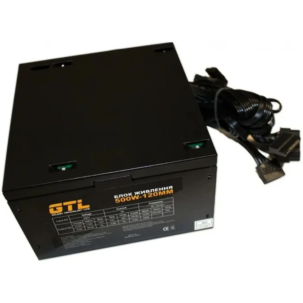 Блок живлення GTL (GTL-500-120) 500W 120mm UA