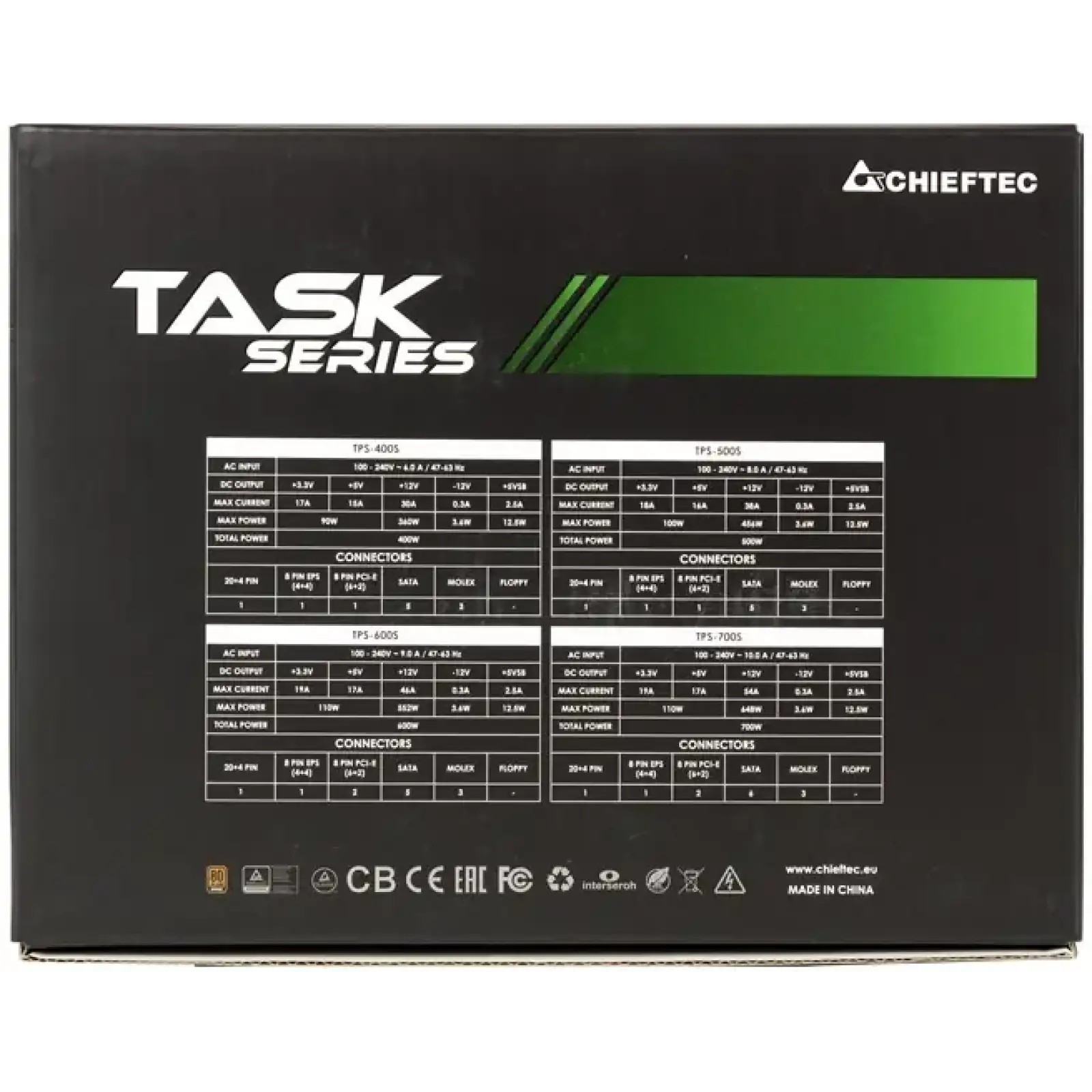 Блок живлення Chieftec Task-Series 700W TPS-700S UA