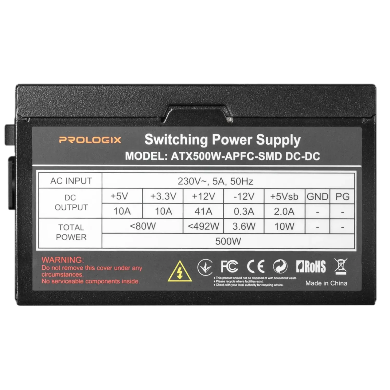 Блок живлення Prologix 500W APFC Bulk UA