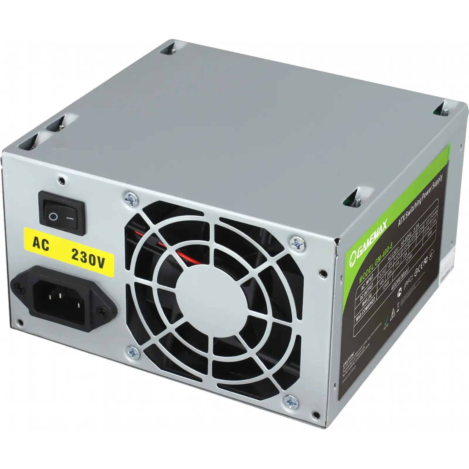 Блок живлення GameMax GM-400-8CM, 400W bulk, GM-400-8CM bulk UA