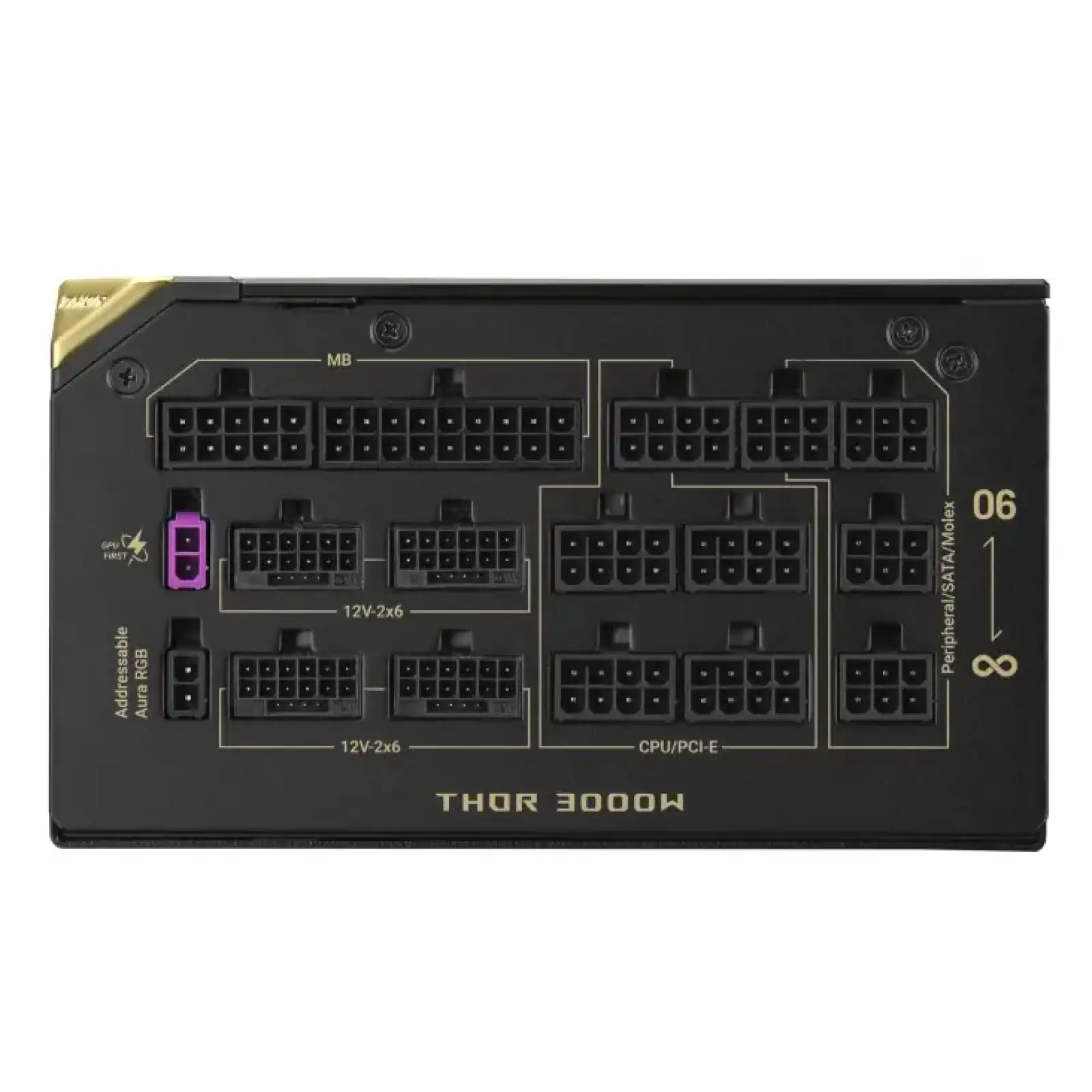 Блок питания Asus ROG Thor 3000W Titanium III Edition 20 (ROG Equalizer) (90YE00VA-B0NA00) UA