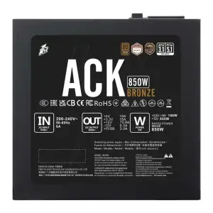Блок живлення 1stPlayer HA-850AA2 850W (ACK-BRZ-850-BK-EU) UA