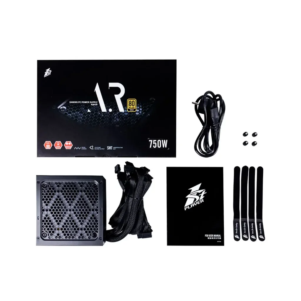 Блок живлення 1stPlayer PS-750AR (AR-GLD-750-BK-EU) 750W UA