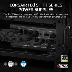 Блок живлення Corsair HX1000i Shift ATX 3.1 1000W (CP-9020265-EU) UA