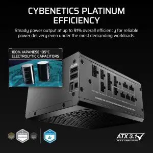 Блок живлення Corsair HX1000i Shift ATX 3.1 1000W (CP-9020265-EU) UA
