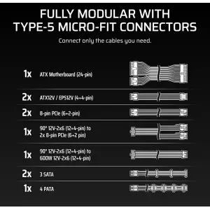 Блок питания Corsair RM750x Shift 750W (CP-9020298-EU) UA
