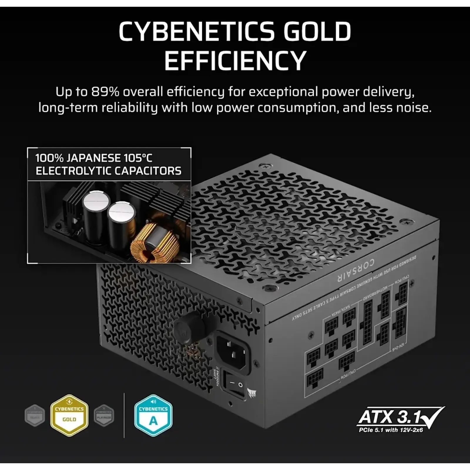 Блок питания Corsair RM1000x Shift 1000W (CP-9020300-EU) UA