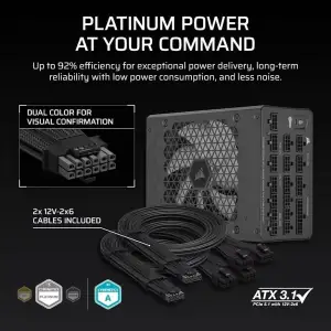 Блок живлення Corsair HX1200i PCIE5 1200W (CP-9020307-EU) UA