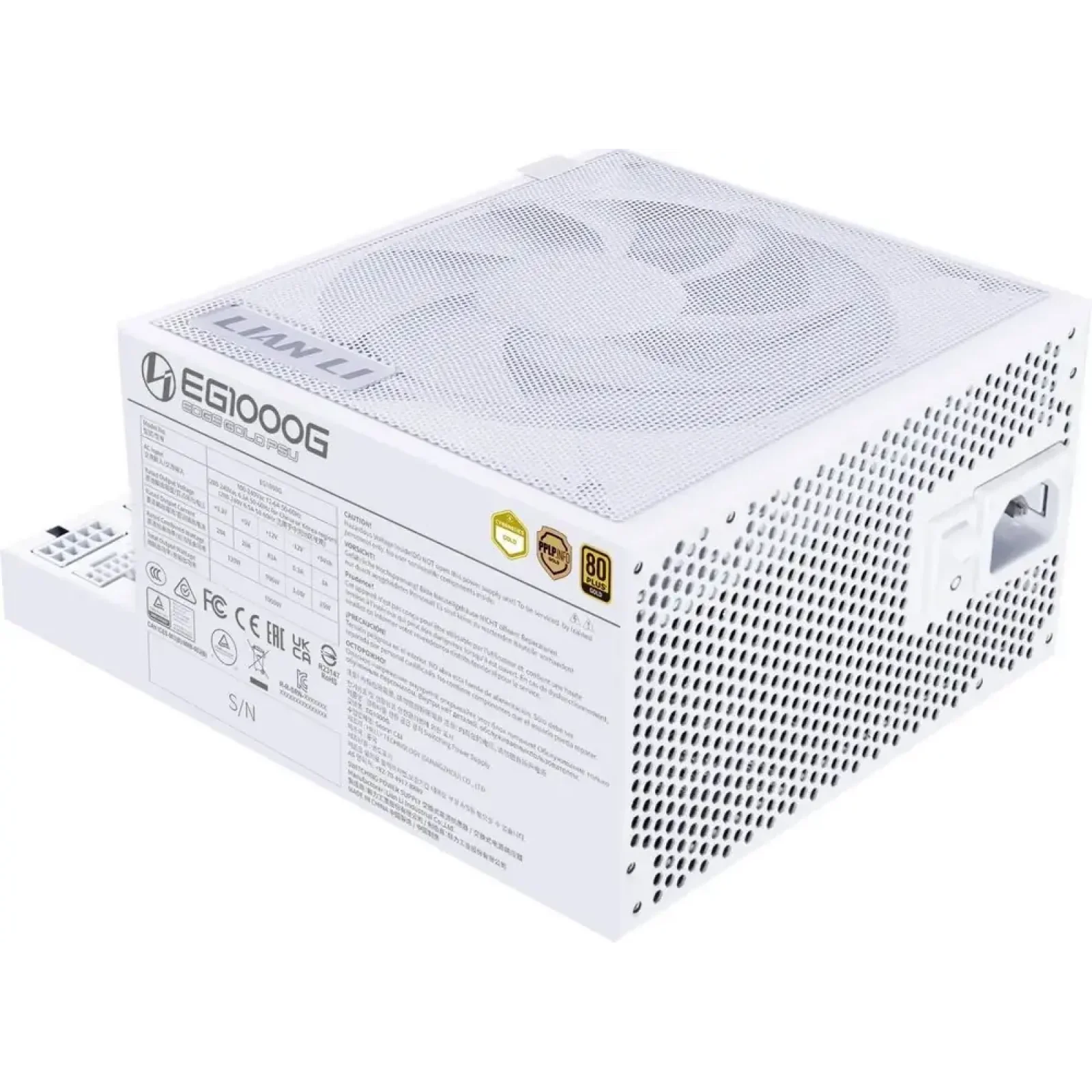 Блок живлення Lian Li Edge Gold 1000W White with Hub, EU Cord (G9P.EG1000G.WH00.EU) UA