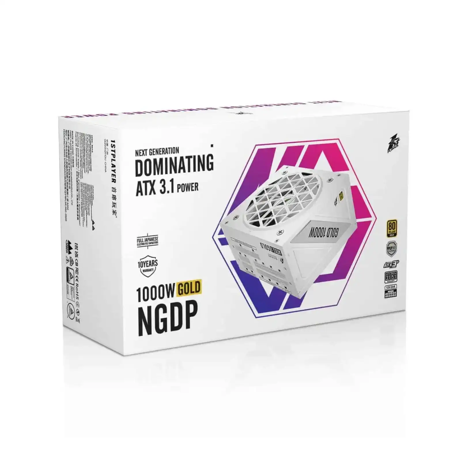 Блок живлення 1stPlayer HA-1000BA4 1000W White (NGDP-GLD-1000-WH-EU) UA