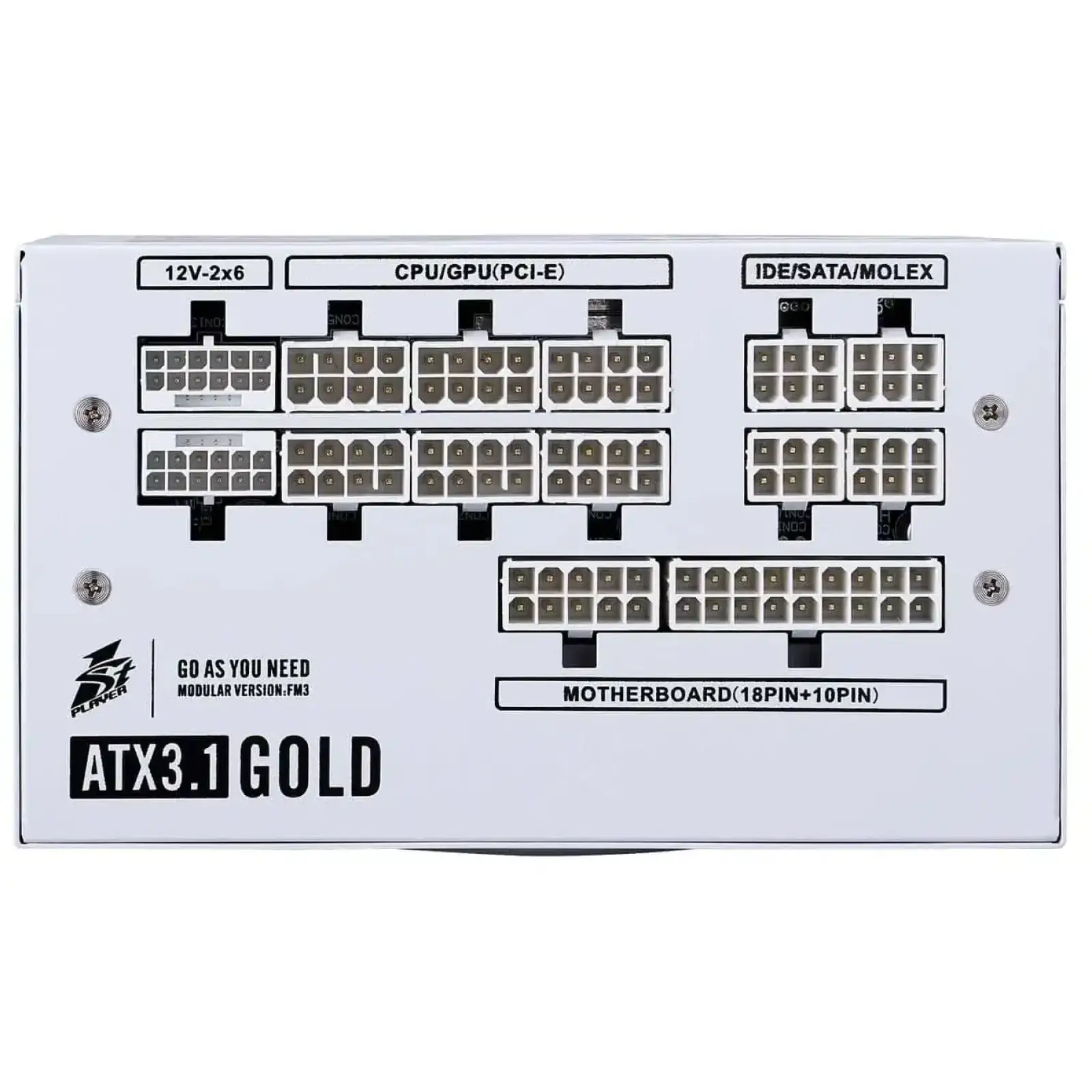 Блок живлення 1stPlayer HA-1000BA4 1000W White (NGDP-GLD-1000-WH-EU) UA