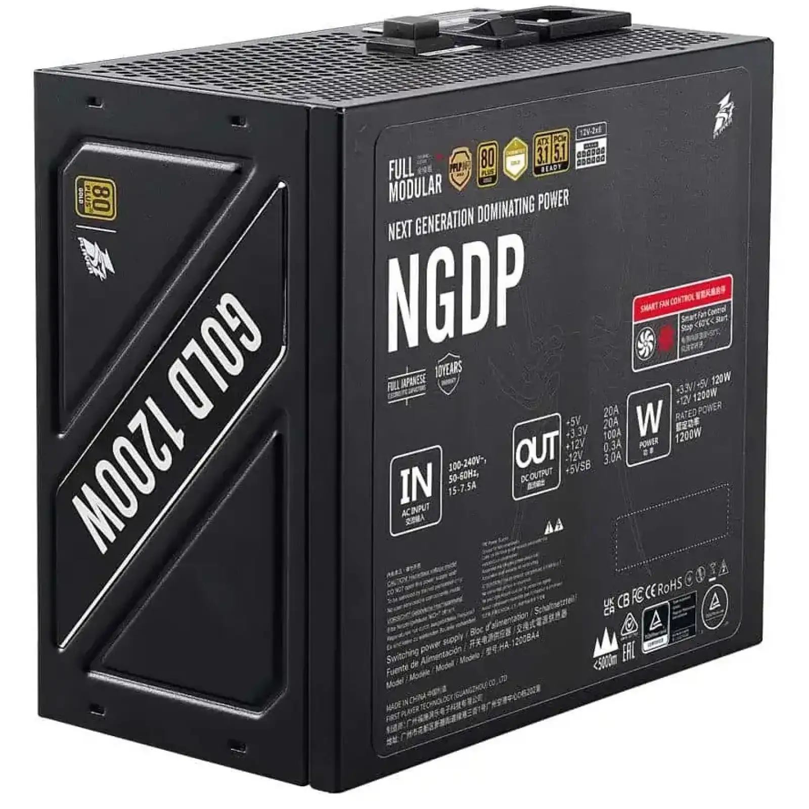 Блок живлення 1stPlayer HA-1200BA4 1200W (NGDP-GLD-1200-BK-EU) UA
