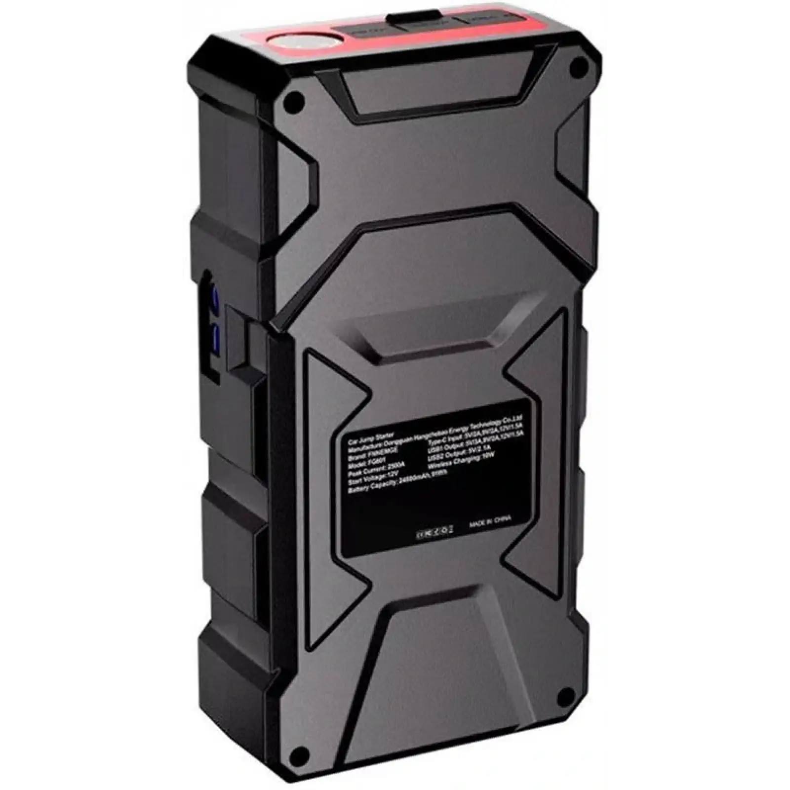Пусковий пристрій для автомобілів ХоКо FNNEMGE series FG601 24000mAh Car Jump Starter Black (XK-FG601) UA