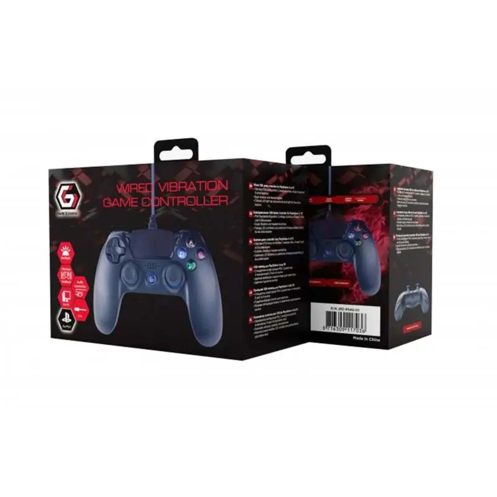 Геймпад Gembird JPD-PS4U-01 Black USB UA
