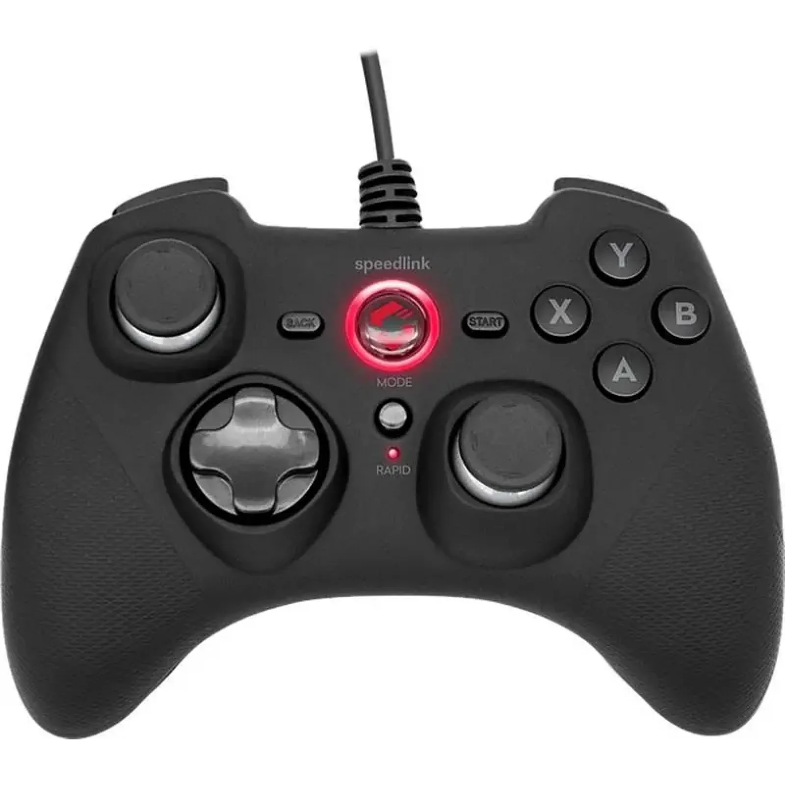 Геймпад проводной SpeedLink Rait PC/PS3/Switch Black (SL-650010-BK) UA