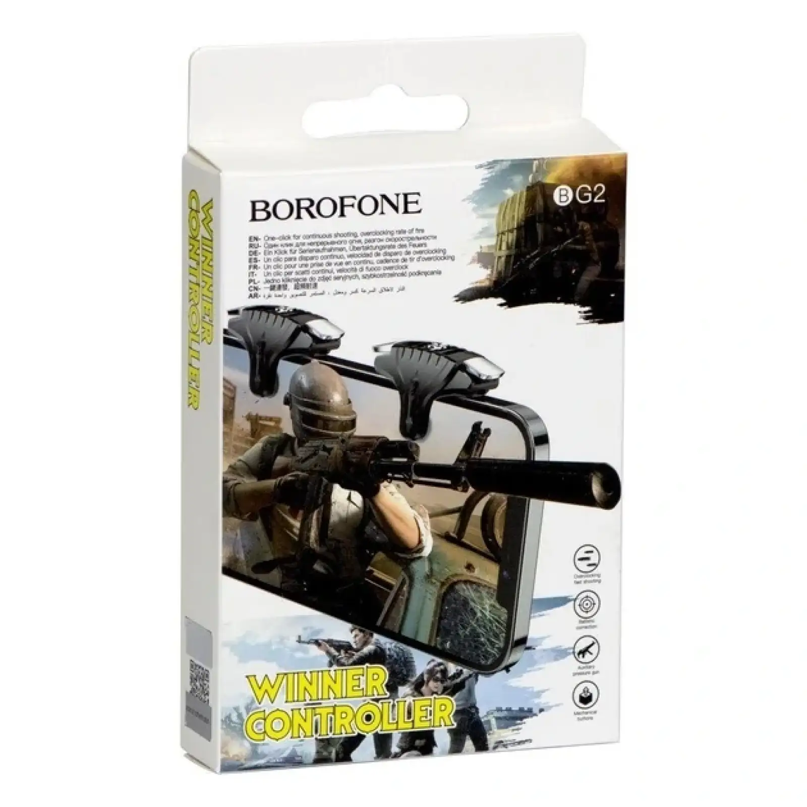 Геймпад-триггер для смартфона Borofone BG2 Spartan Black (BG2B) UA