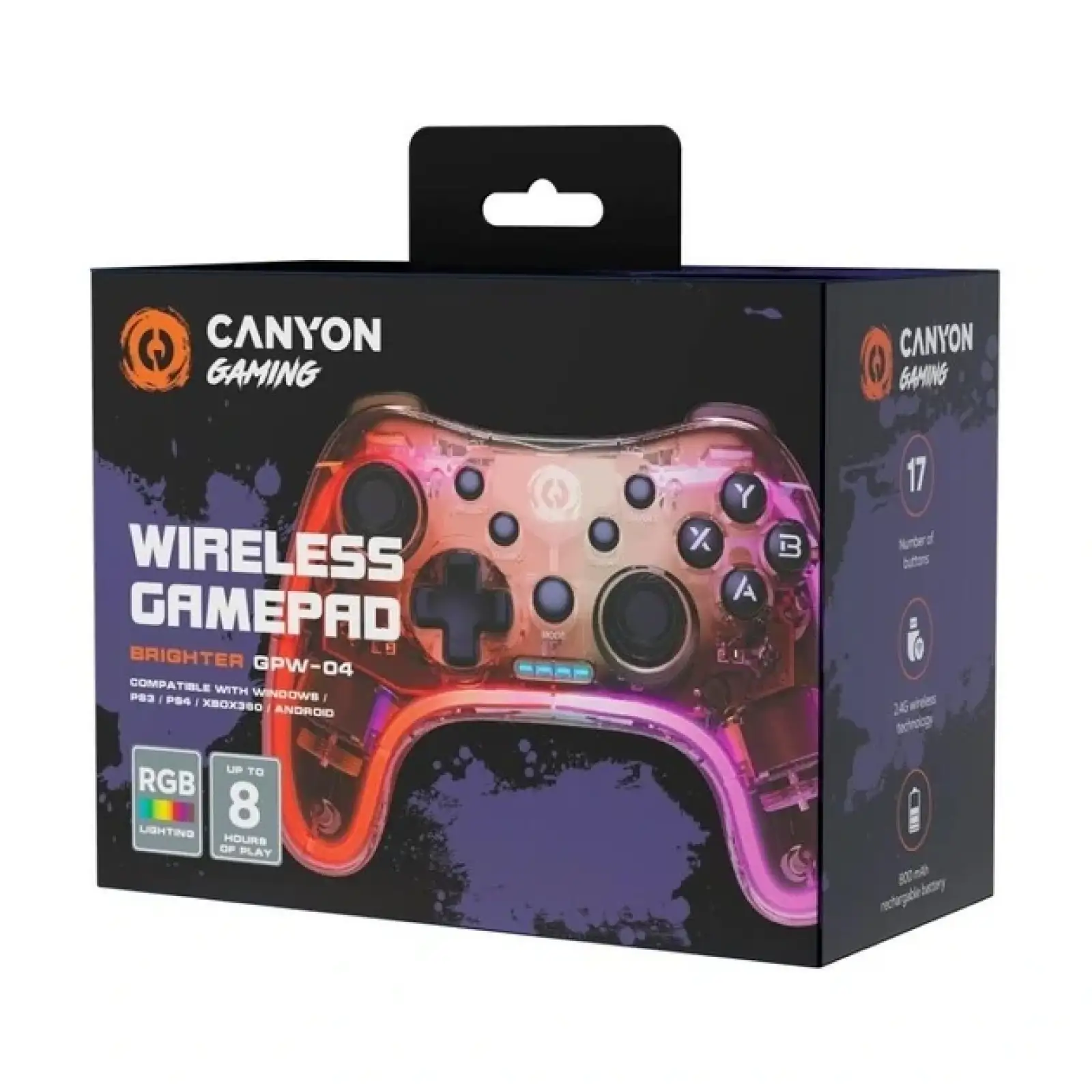 Геймпад беспроводной Canyon CND-GPW04 USB UA