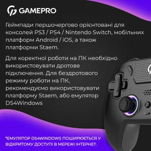 Геймпад GamePro GPS13B Black UA
