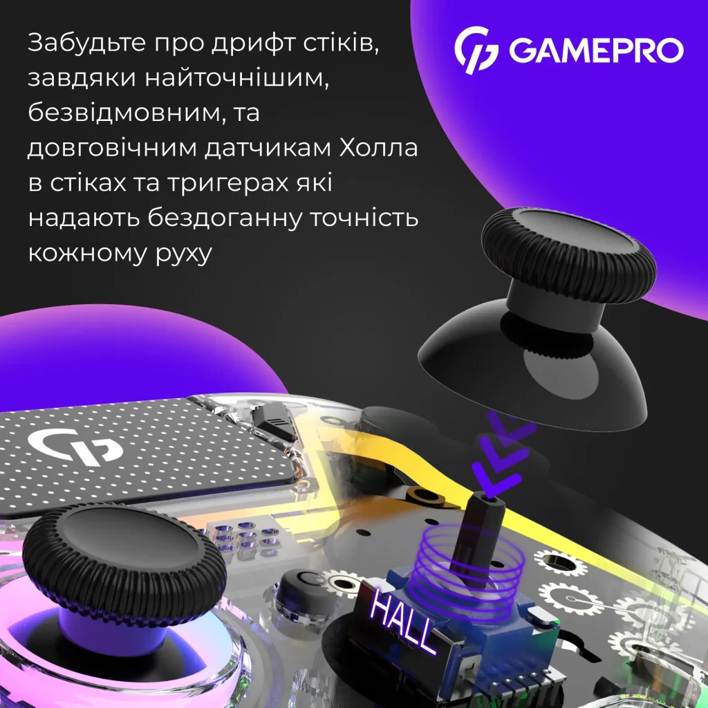 Геймпад GamePro GPS13T Transparent UA