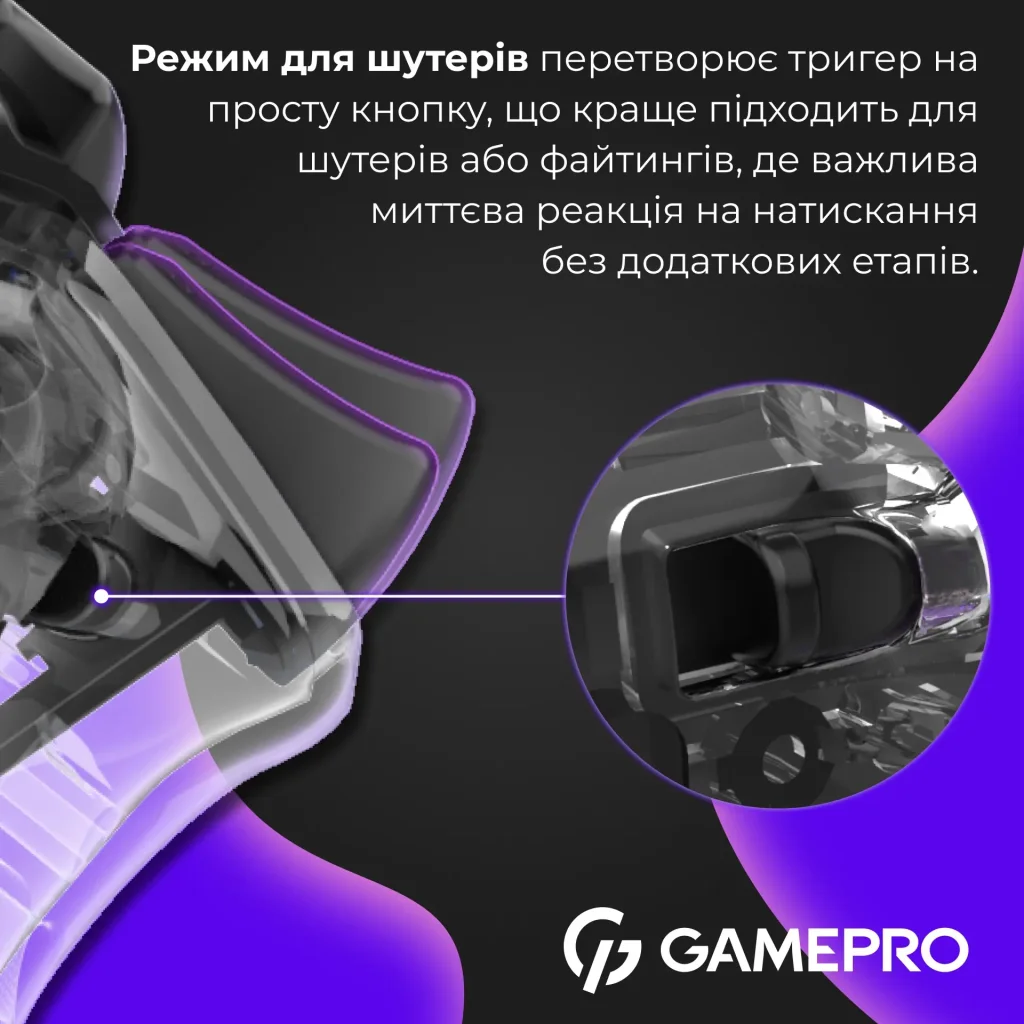 Геймпад GamePro GPS13T Transparent UA